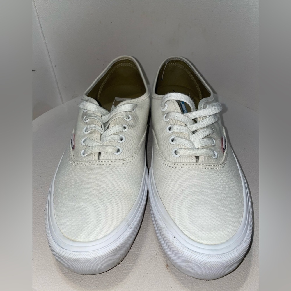 All white VANS